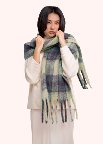 Powder Flora Scarf in Damson Mix