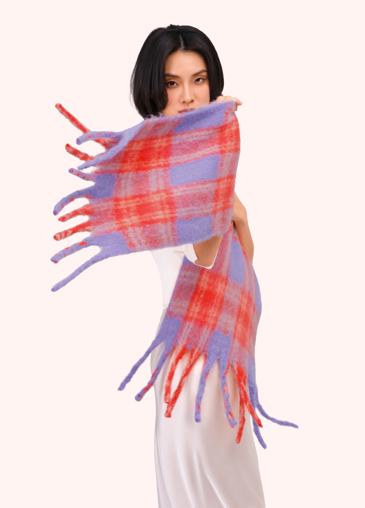 Powder Flora Scarf in Tangerine Mix