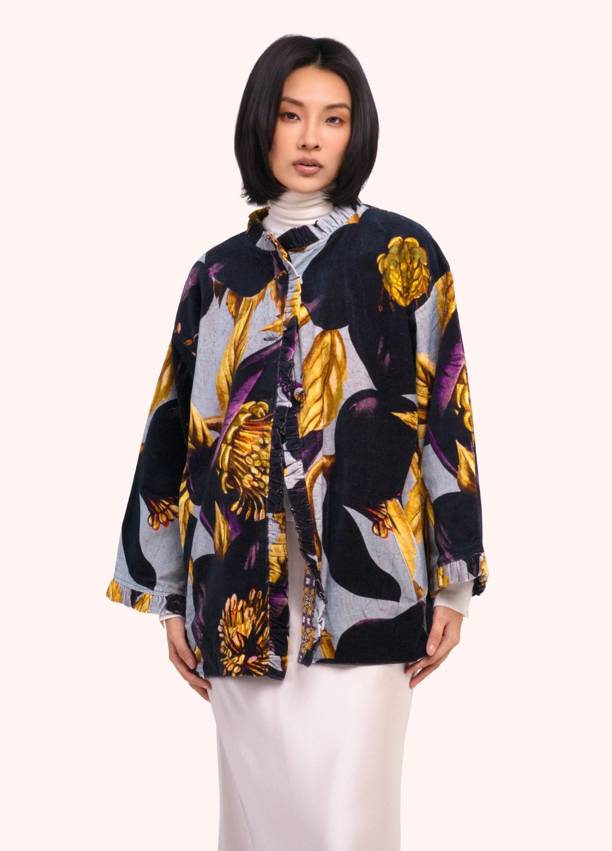 Powder Hellebore Velvet Jacket