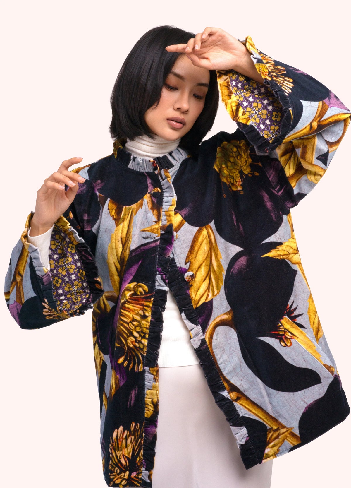 Powder Hellebore Velvet Jacket