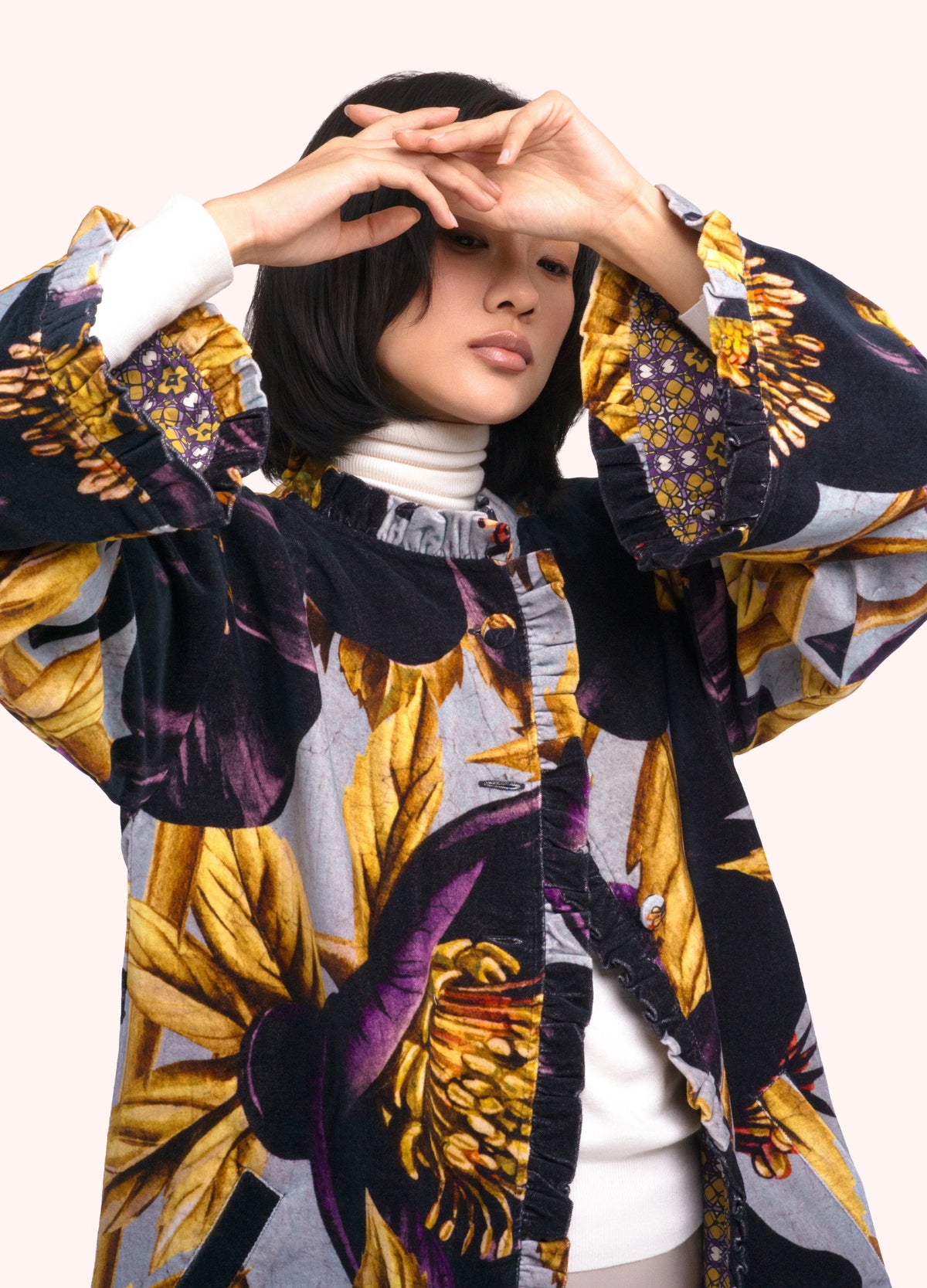 Powder Hellebore Velvet Jacket