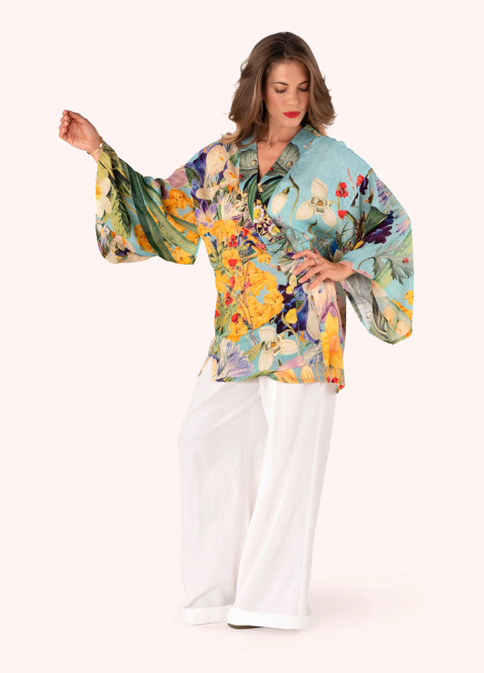 Powder Kimono Jacket Spring Flora