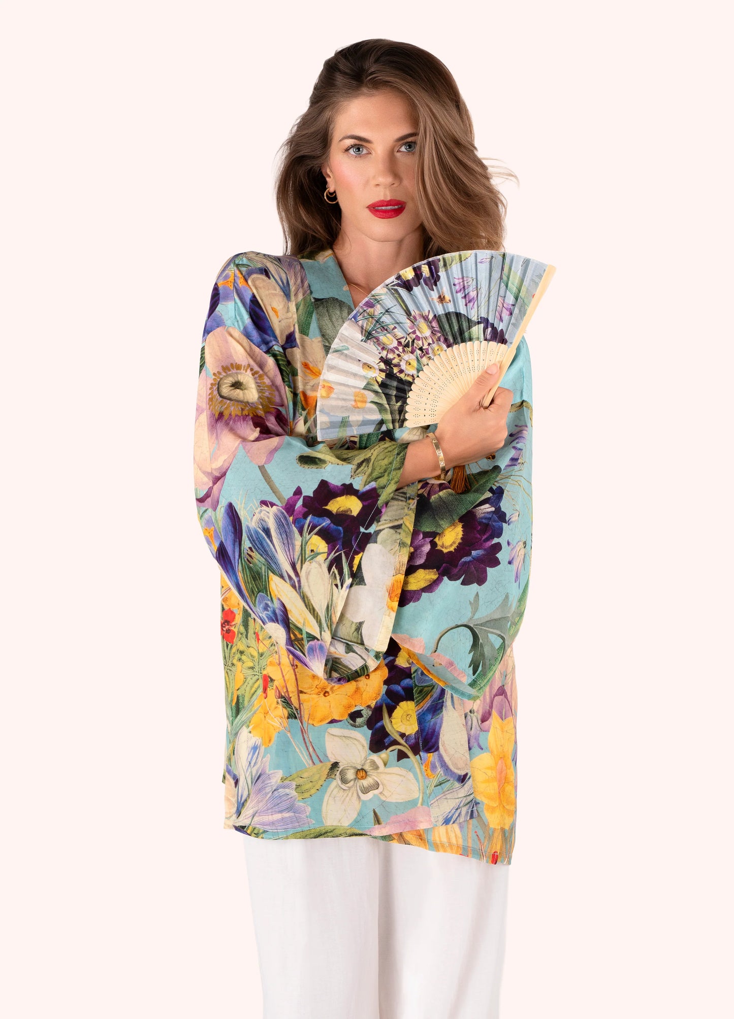 Powder Kimono Jacket Spring Flora