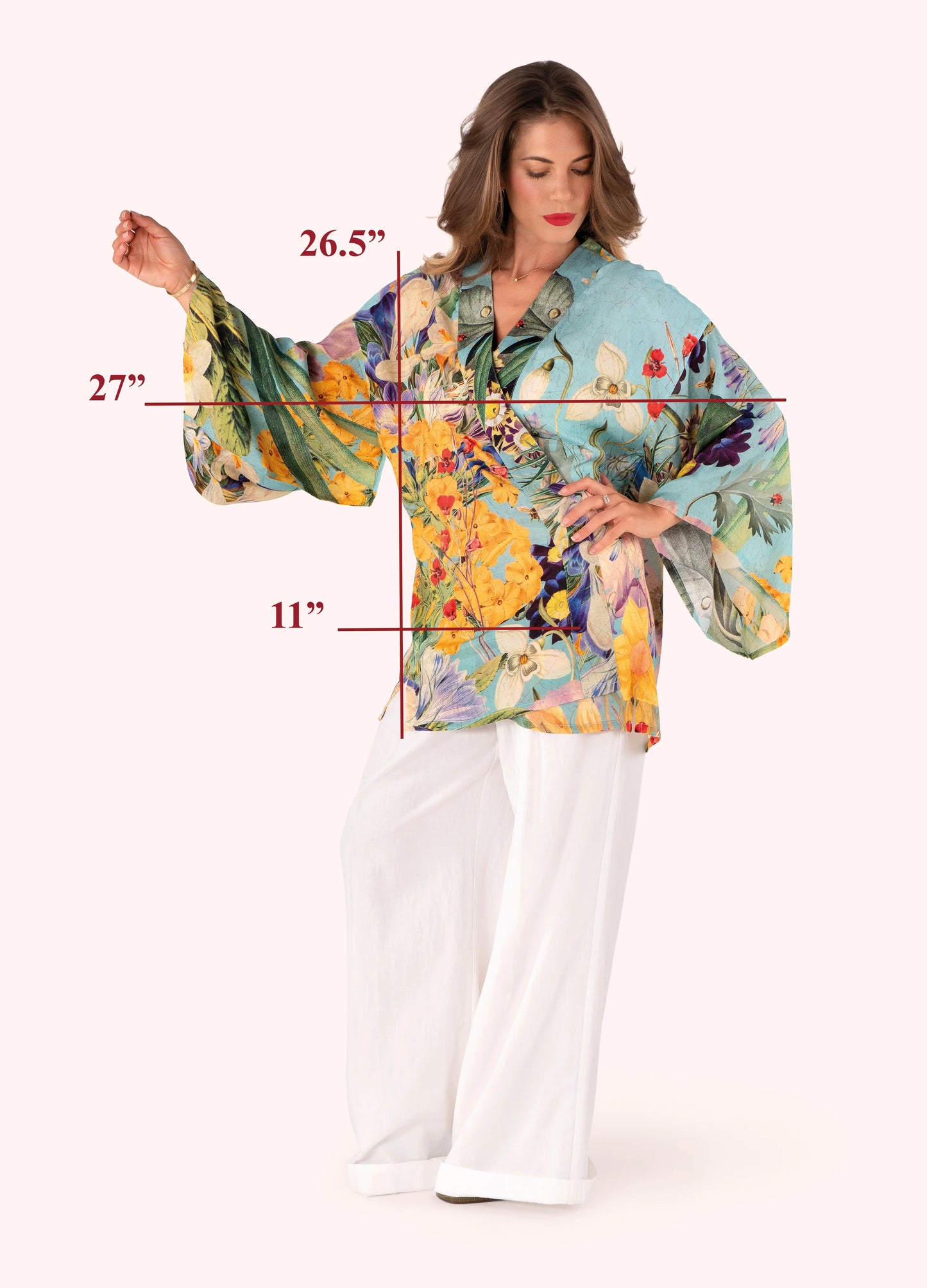 Powder Kimono Jacket Spring Flora
