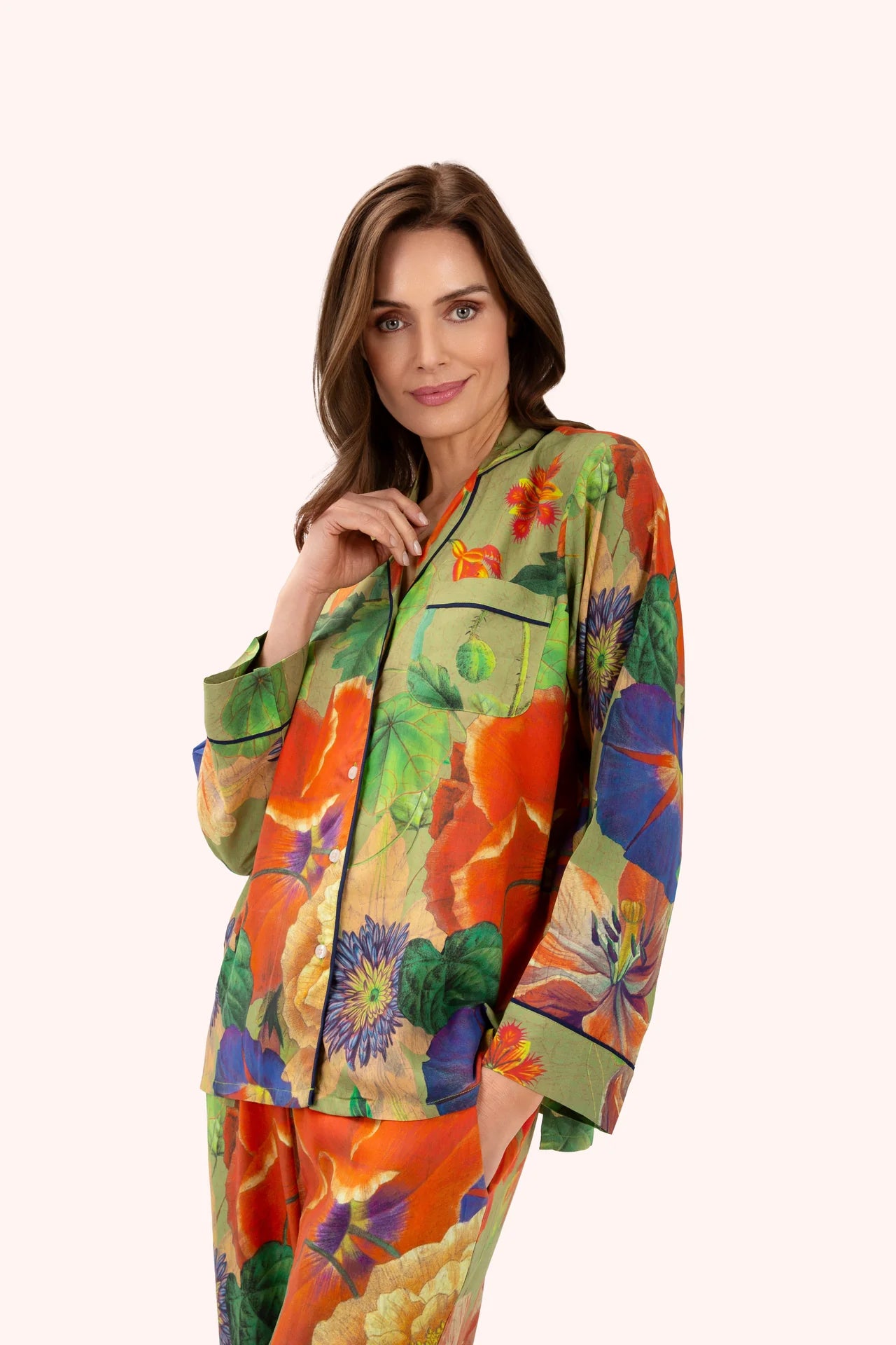 Powder Supersoft Botanical Bouquet Sage Pyjamas