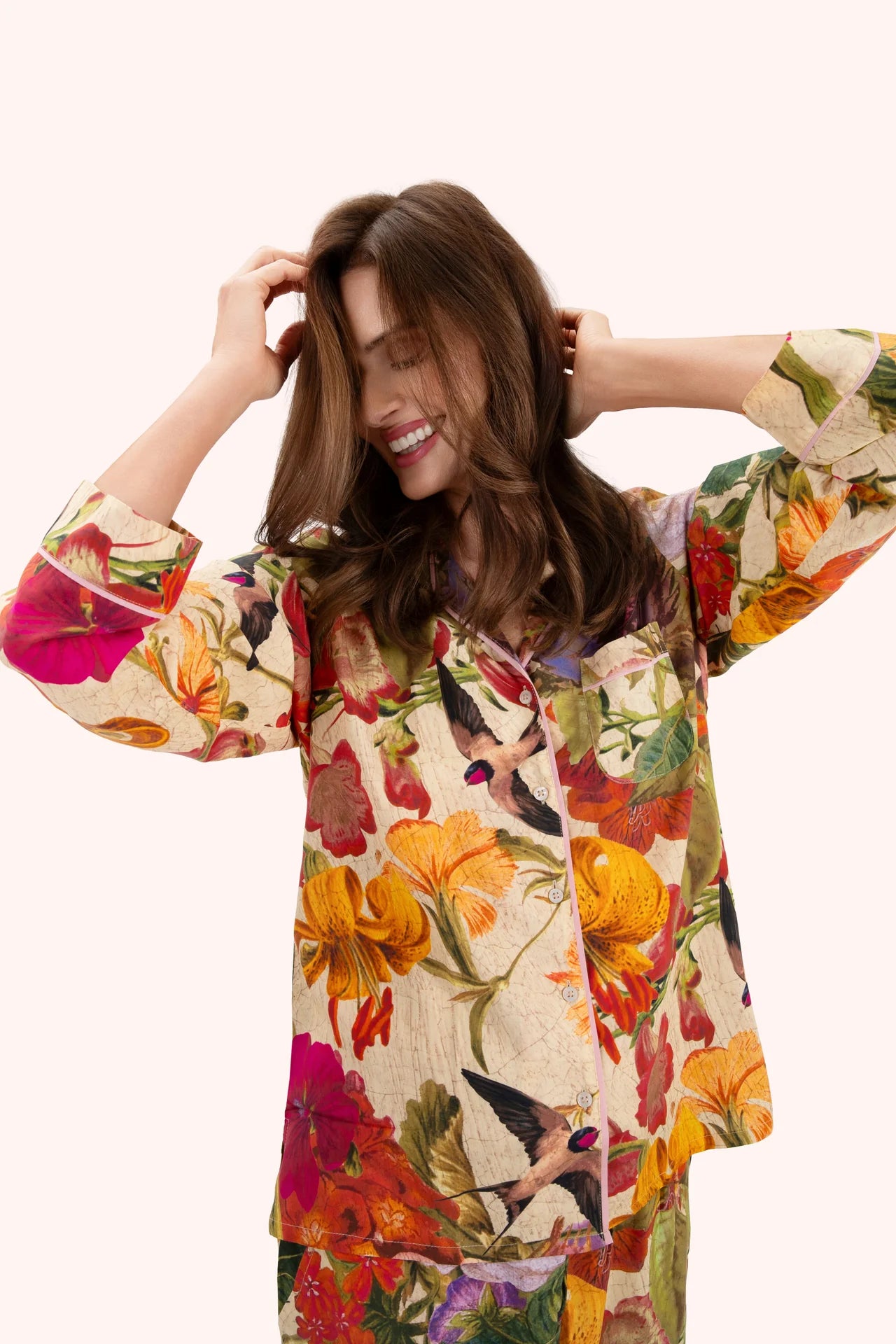 Powder Supersoft Cream Posy Pyjamas