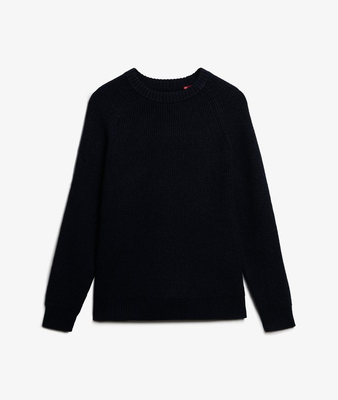 Superdry Chunky Raglan Jumper Eclipse Navy