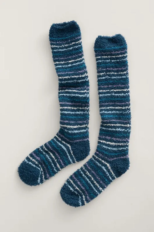 Seasalt Women's Long Fluffies Socks Raincloud Mix