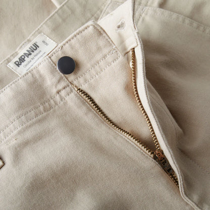 Rapanui Men's Organic Cotton Straight Leg Trousers Driftwood
