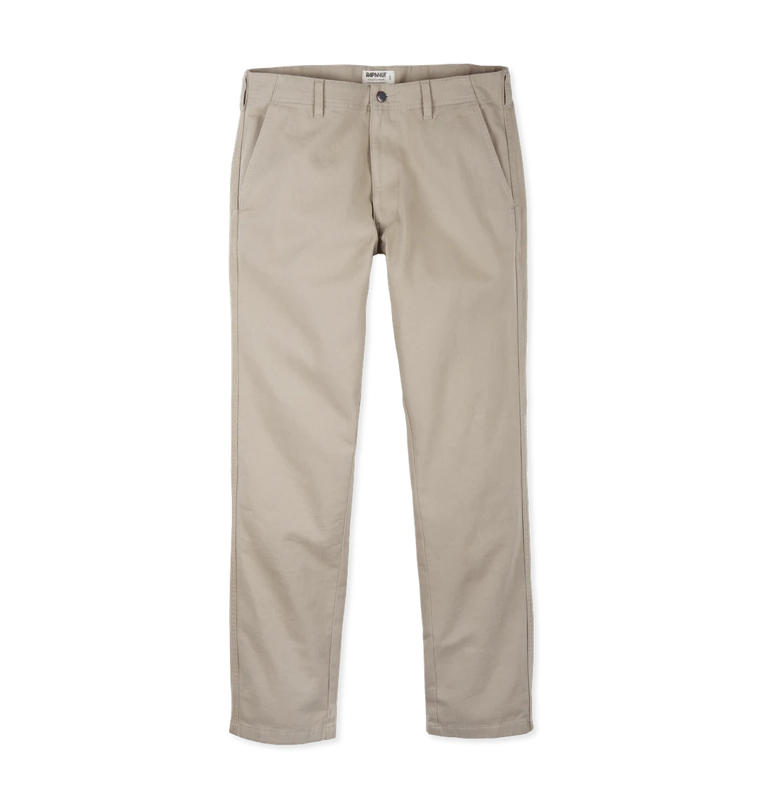 Rapanui Men's Organic Cotton Straight Leg Trousers Driftwood