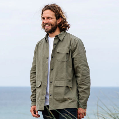 Rapanui Men's Overshirt Khaki