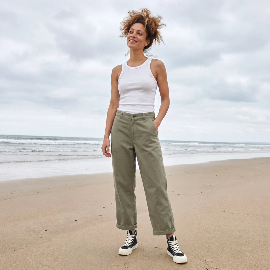 Rapanui Women's Twill Trousers Olive