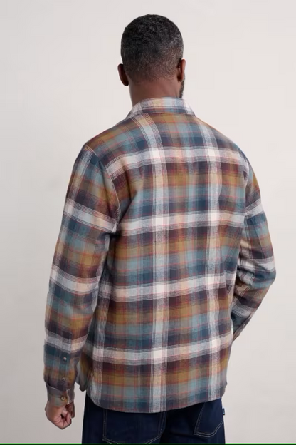 Seasalt Men's Fathomer Checked Shirt Root Cellar Waxed Canvas