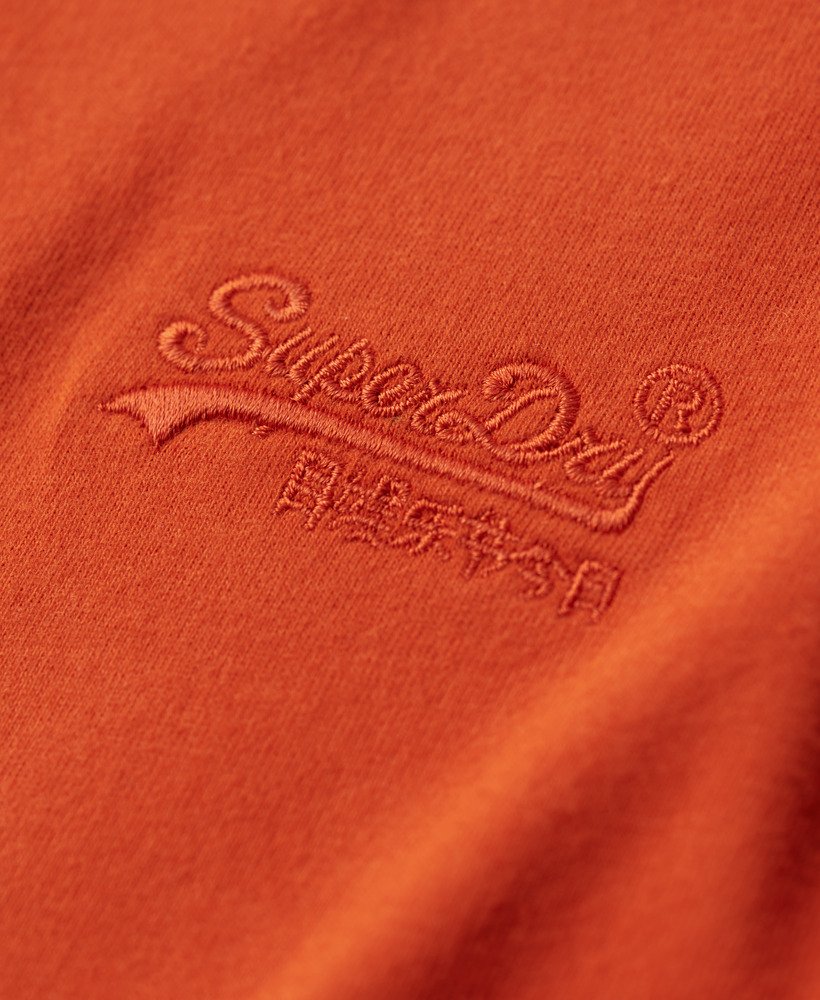 Superdry Organic Cotton Essential Logo T-Shirt Denim Co Rust Orange