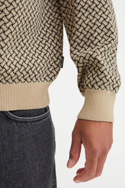 Blend Polo Knit Top Salute