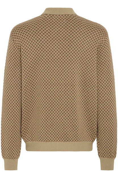 Blend Polo Knit Top Salute