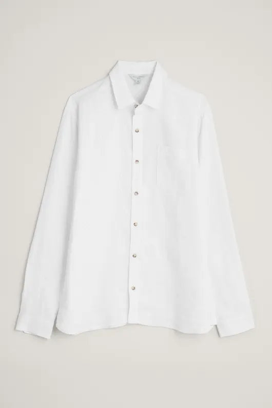 Seasalt Men's Curator Linen Shirt Salt