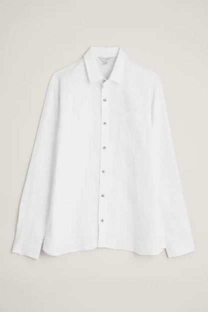 Seasalt Men's Curator Linen Shirt Salt