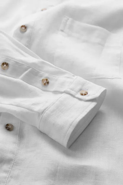 Seasalt Men's Curator Linen Shirt Salt