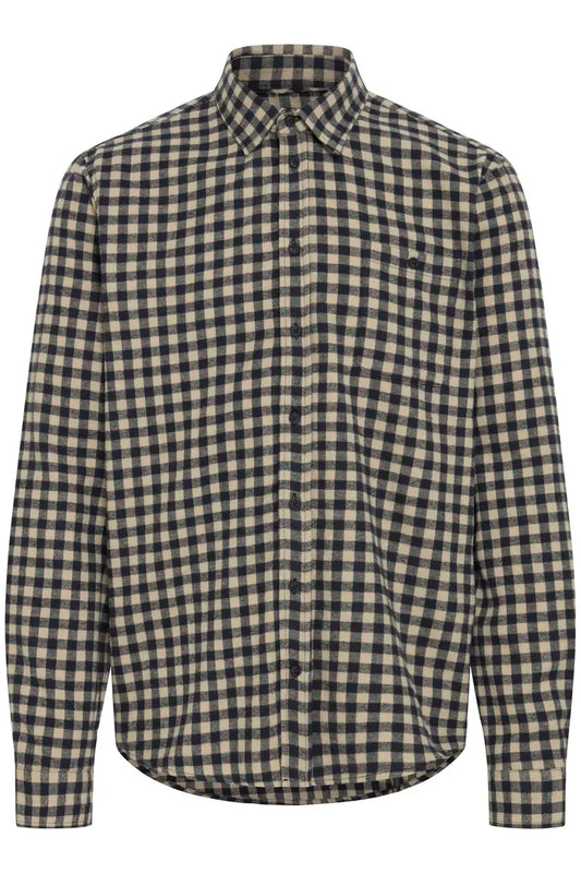 Blend Long Sleeved Checked Shirt Salute