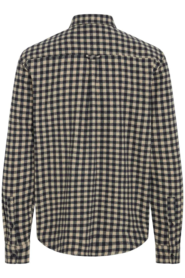 Blend Long Sleeved Checked Shirt Salute