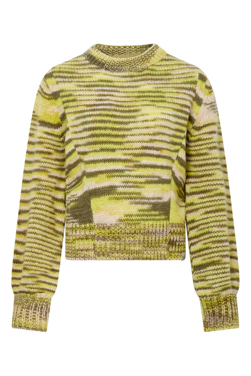 Komodo Sang Handknit Wool Jumper Green