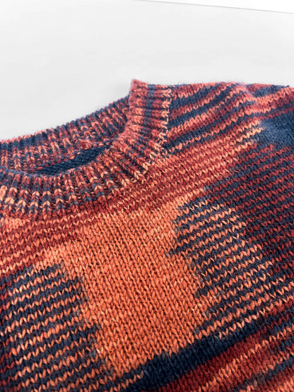 Komodo Sang Handknit Wool Jumper Terracotta