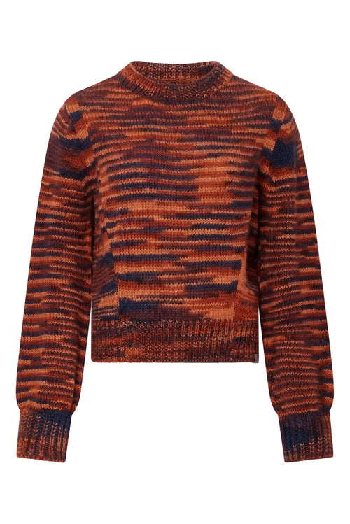 Komodo Sang Handknit Wool Jumper Terracotta