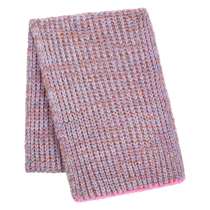 Cara & The Sky Florence Twist Oversized Knitted Scarf Pink