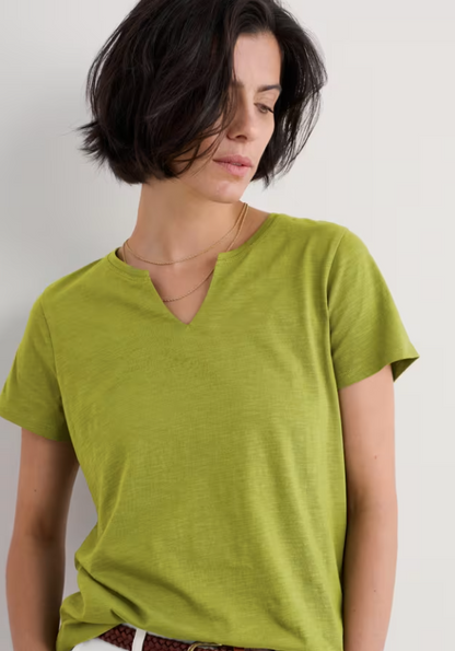 Seasalt Kellow T-Shirt Organic Cotton Jersey Dark Citron