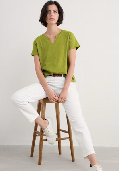 Seasalt Kellow T-Shirt Organic Cotton Jersey Dark Citron