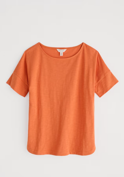 Seasalt Bryher View T-Shirt Organic Cotton Marigold