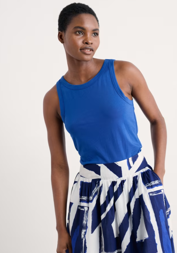 Seasalt Wild Plain Racerback Vest Bright Marine