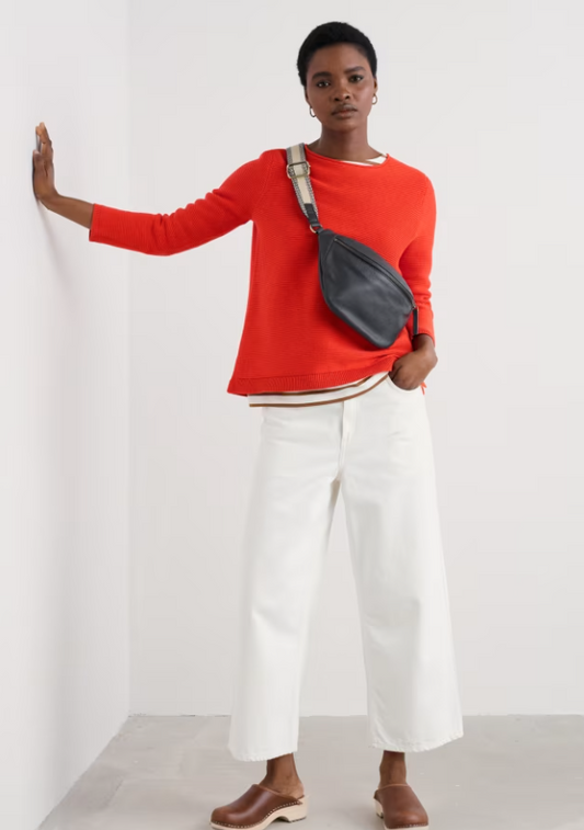 Seasalt Makers Cotton Jumper Mandarin seasalt clothing Womens Jumper This organic cotton jumper