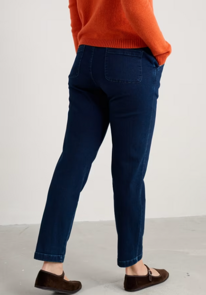 Seasalt Waterdance Trousers Dark Indigo Wash