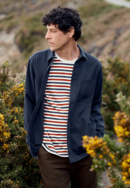 Seasalt Men's Rigging Organic Cotton Overshirt Maritime