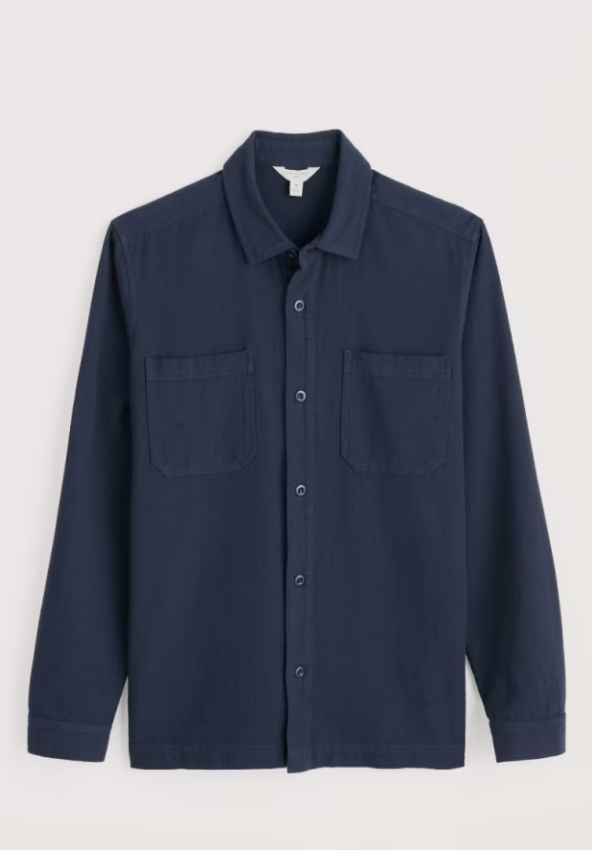 Seasalt Men's Rigging Organic Cotton Overshirt Maritime