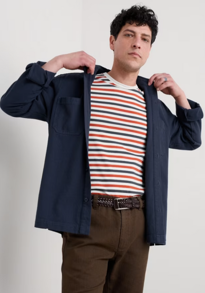 Seasalt Men's Rigging Organic Cotton Overshirt Maritime