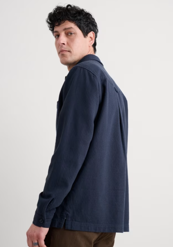 Seasalt Men's Rigging Organic Cotton Overshirt Maritime