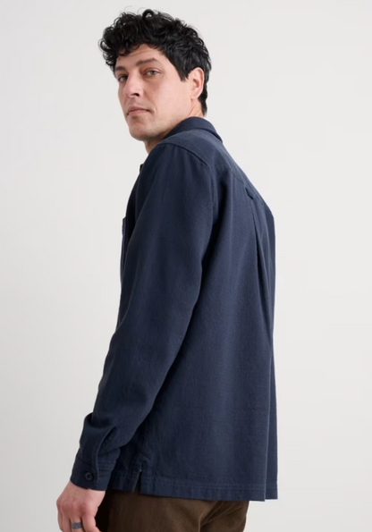 Seasalt Men's Rigging Organic Cotton Overshirt Maritime