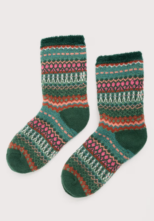 Seasalt Women's Cabin Socks Weaving Needle Dark Forage