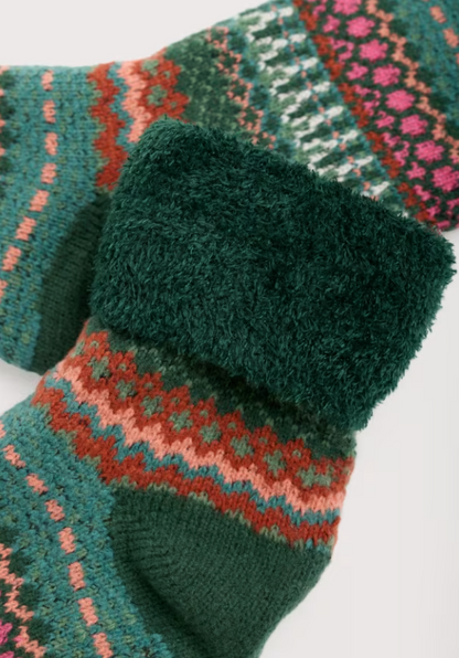 Seasalt Women's Cabin Socks Weaving Needle Dark Forage