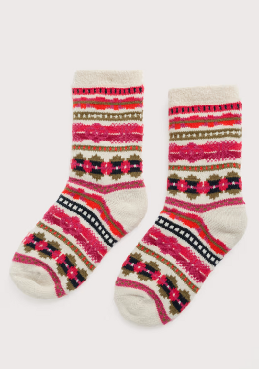 Seasalt Women's Cabin Socks Scillia Aran Multi Seasalt Socks Seasalt clothing Cosy knitted socks