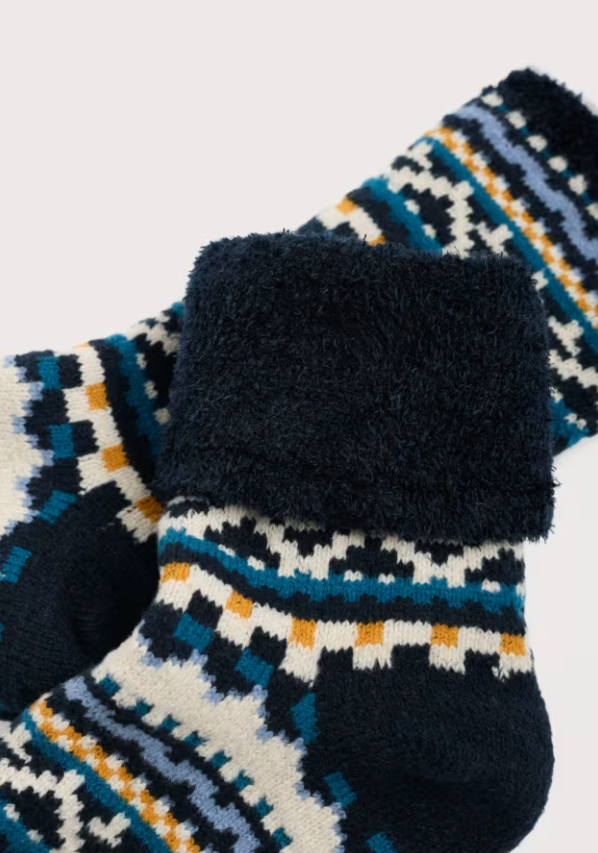Seasalt Men's Cabin Socks Sandspire Kingfisher