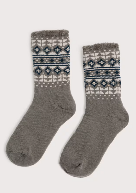Seasalt Men's Cabin Socks Carrek Nickel