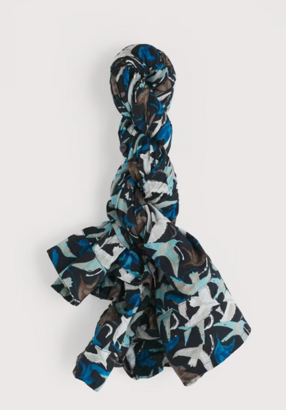 Seasalt Larissa Shirt Swooping Birds Onyx