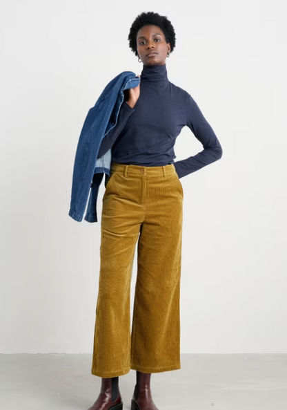 Seasalt Landing Roll Neck Top Maritime