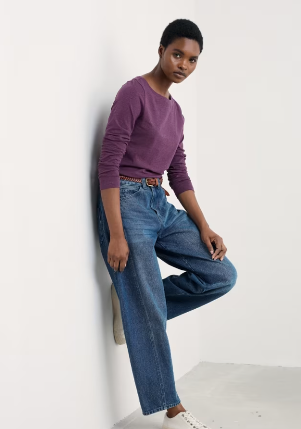 Seasalt Easel Long Sleeve Top Grape