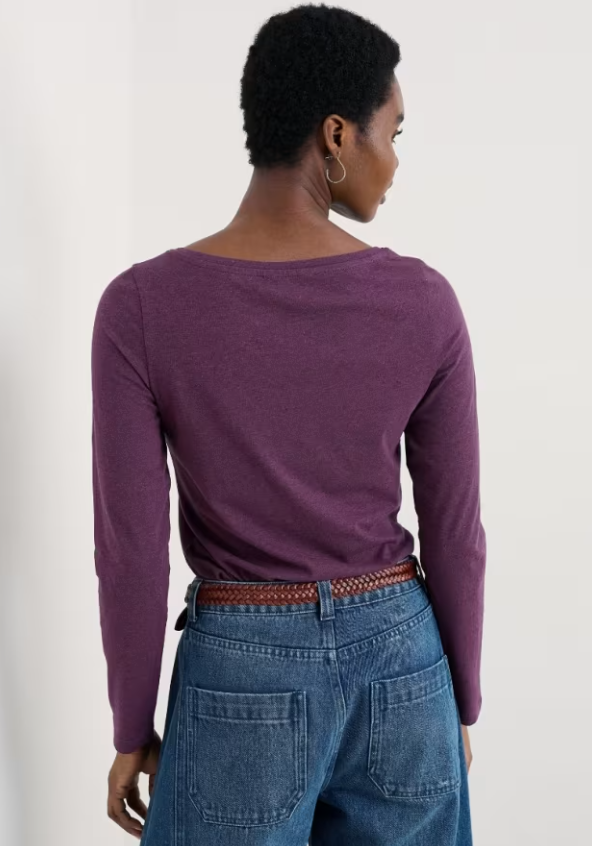 Seasalt Easel Long Sleeve Top Grape