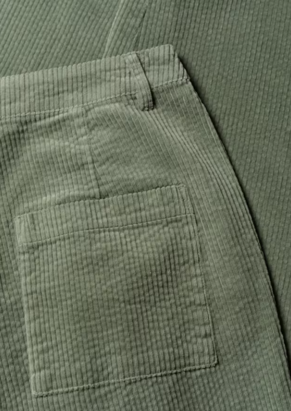 Seasalt Trethornes Tapered Cord Trousers Dusky Green